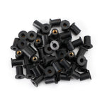 Pack of 50 M4 Rubber Well Nuts for Fairing & Screen Fixing - 8mm Hole T