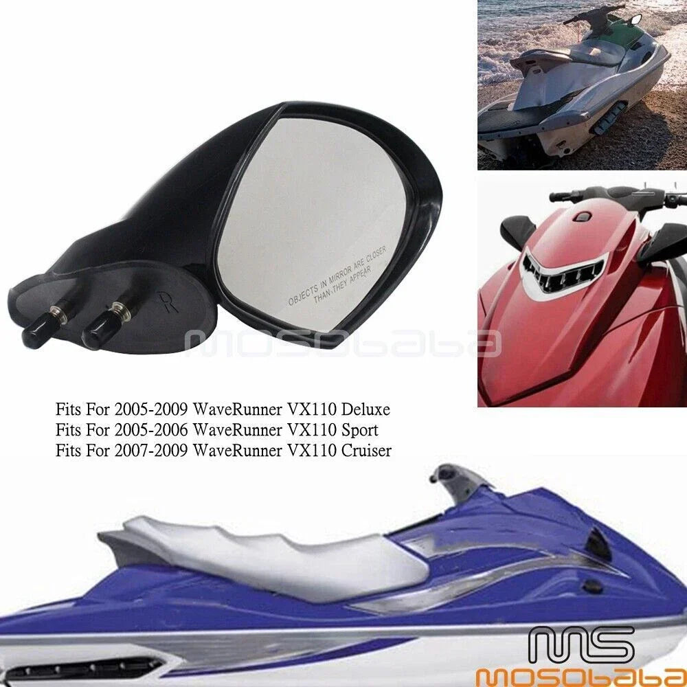 Right Rearview Mirror for Yamaha WaveRunner VX110 Sport/Cruiser/Deluxe (2006-2010)