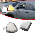 Clear Switchback LED Side Mirror Signal Lights for Dodge Ram 1500 2500 3500 (2010–2023)