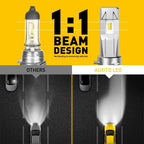 2X Auxito LED Headlight H11 Low Beam Bulb Canbus Kit 30000LM 6500K