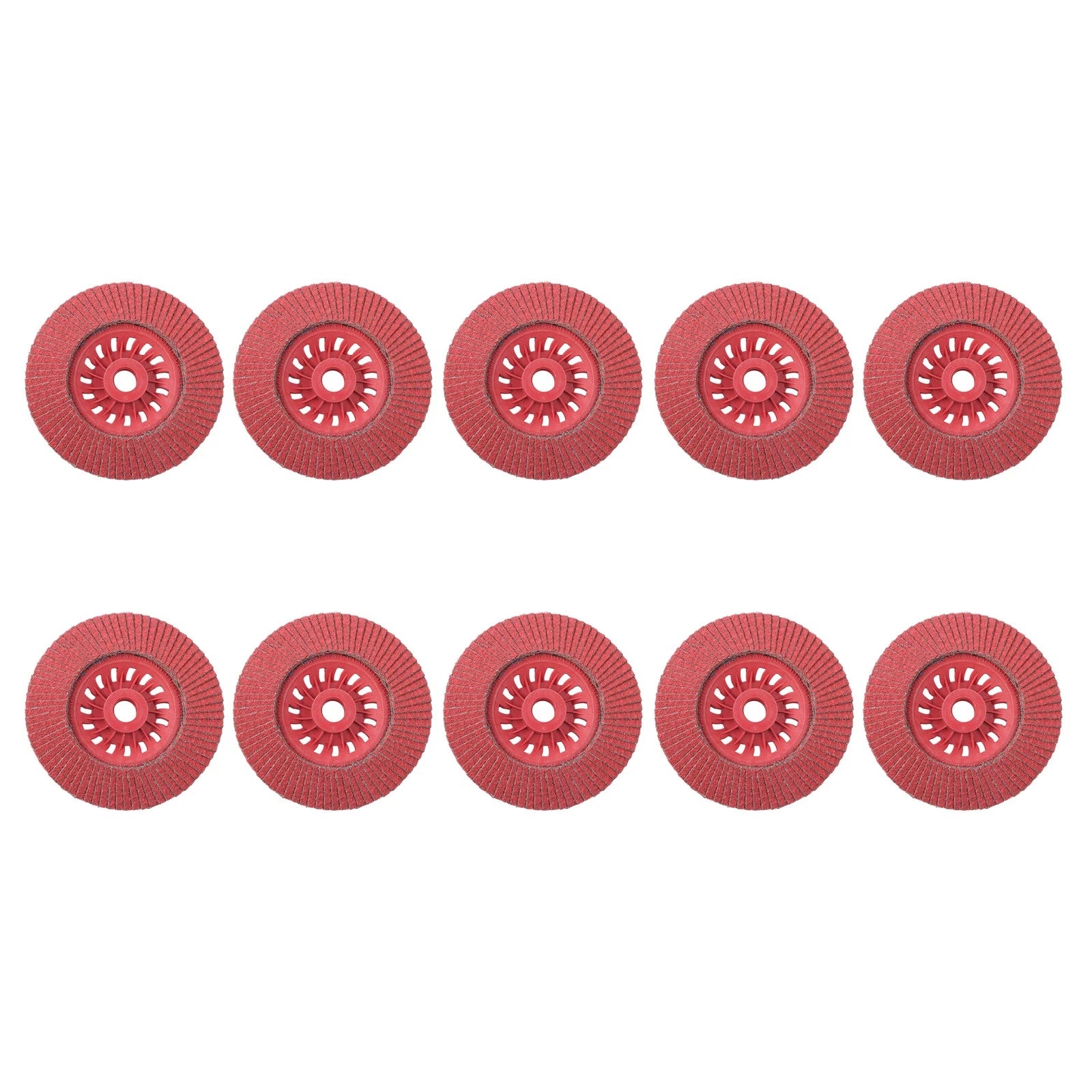 Set of 10 Ceramic Grinding Wheel Flap Discs 4-1/2" x 7/8"
