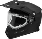 Fly Racing Trekker CW Solid Snow Helmet for (X-Small, Matte Black)