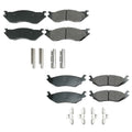 Set of 4 Akebono ProACT Ceramic Brake Pads for Dodge Ram 1500 (2002)