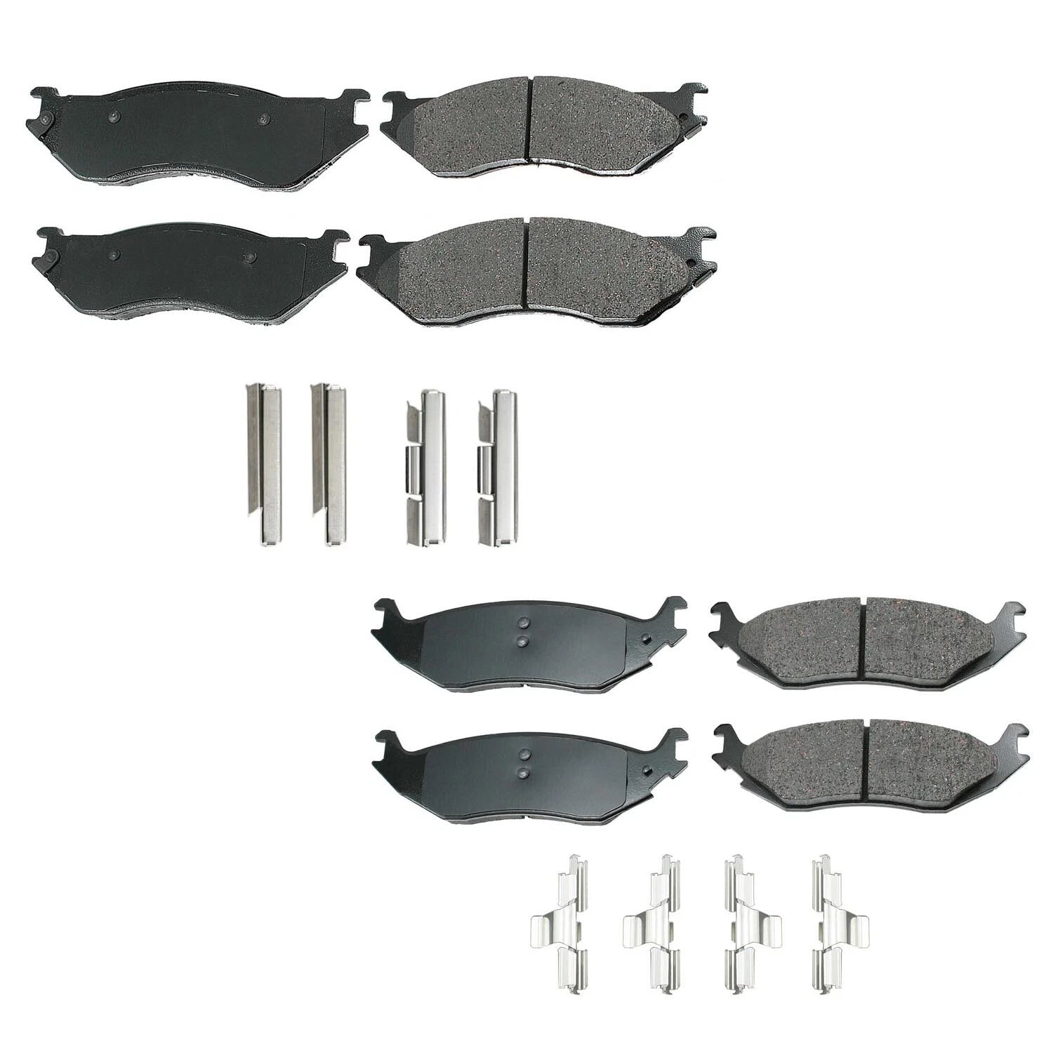 Set of 4 Akebono ProACT Ceramic Brake Pads for Dodge Ram 1500 (2002)