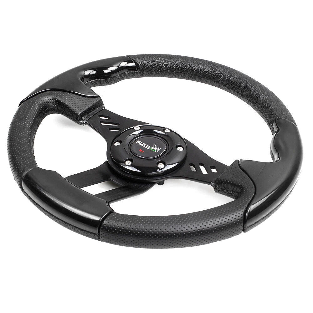 6-Bolt Aluminum 13" Racing Steering Wheel for Universal Fit (327mm)