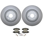 Front Brake Kit 340mm Disc Rotors & Bosch Pads for VW S3 CC GTI Jetta