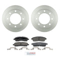 Bosch Rear Disc Brake Rotors & Semi-Met Brake Pads Kit for F-250 F-350 (2008–2016)
