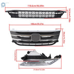 Front Upper Lower Grille + Fog Lights Kit for Honda Odyssey (2011–2014) HO1210138