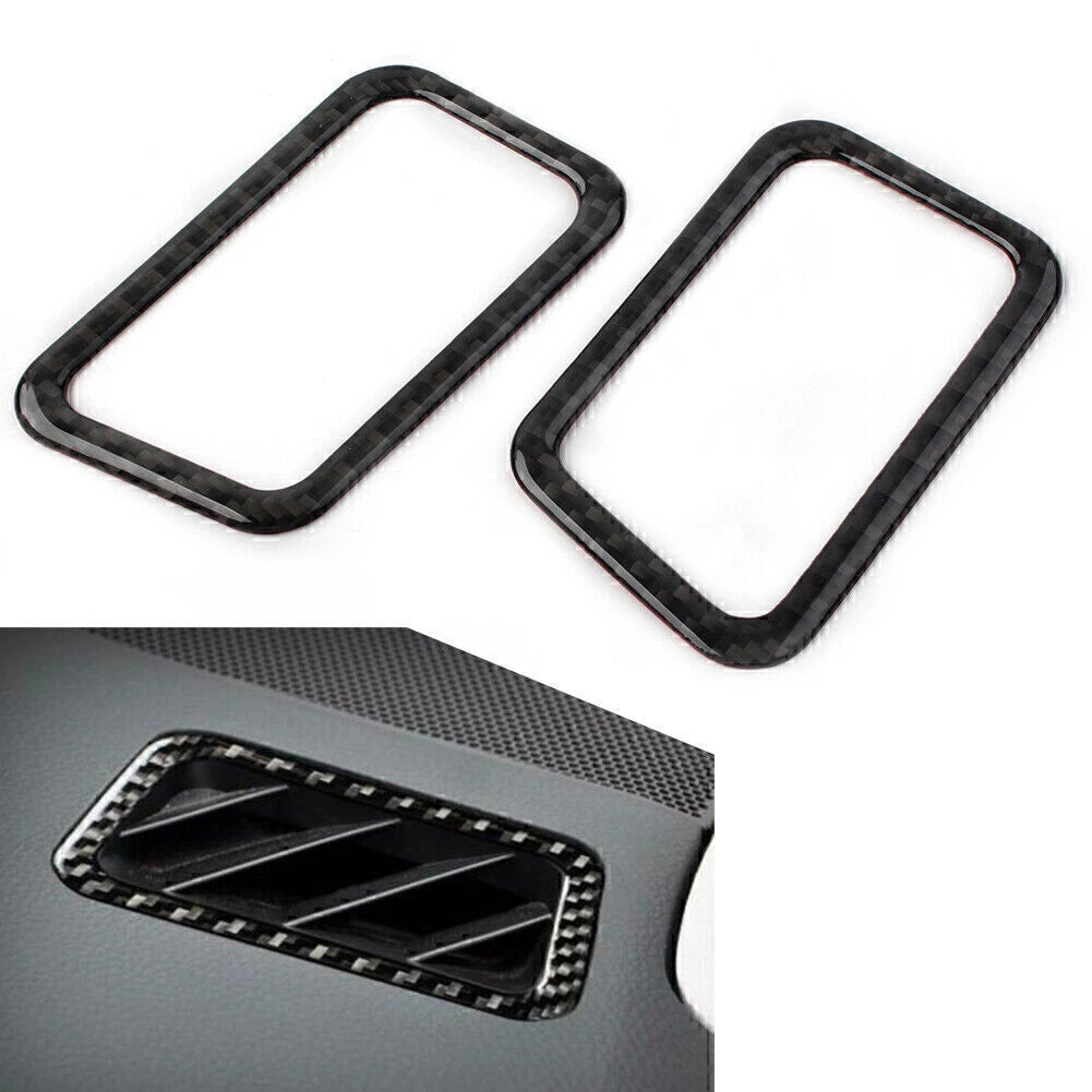 Carbon Fiber Dashboard Air Outlet Vent Cover Trim for Subaru Forester (2013–2018)