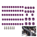 66X Engine Bolt Topper Cap Purple for Harley Touring Street Road Glide (2002-2023)