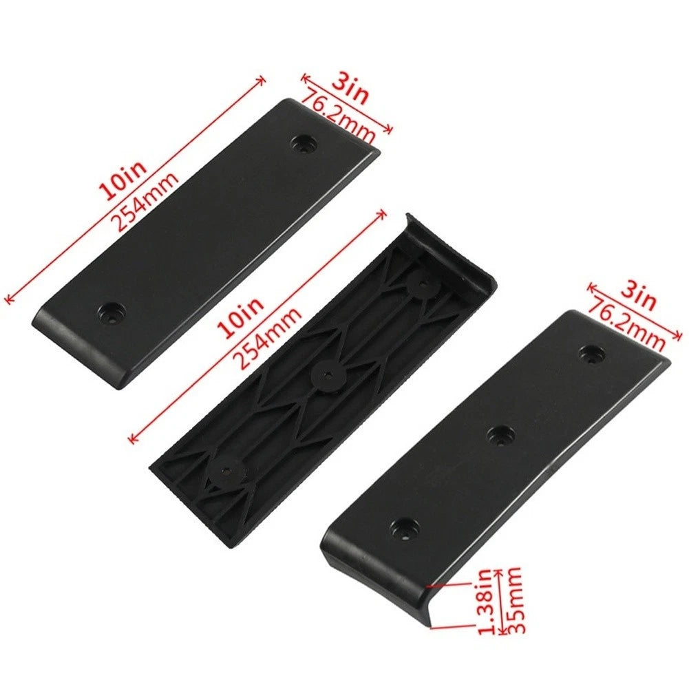 10PCS Bunk Slide Pads for Marine Boat Trailer (3" x 10", ABS Plastic)