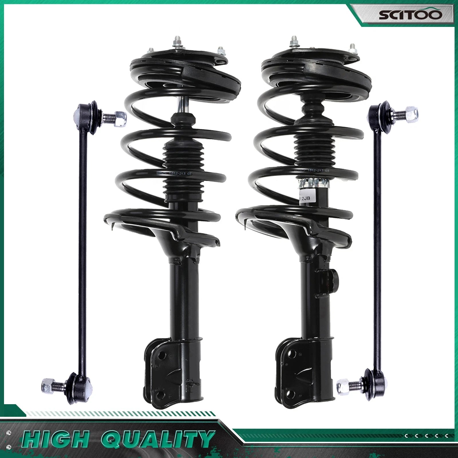 Front Complete Struts w/ Springs for Hyundai Santa Fe (2007–2009)