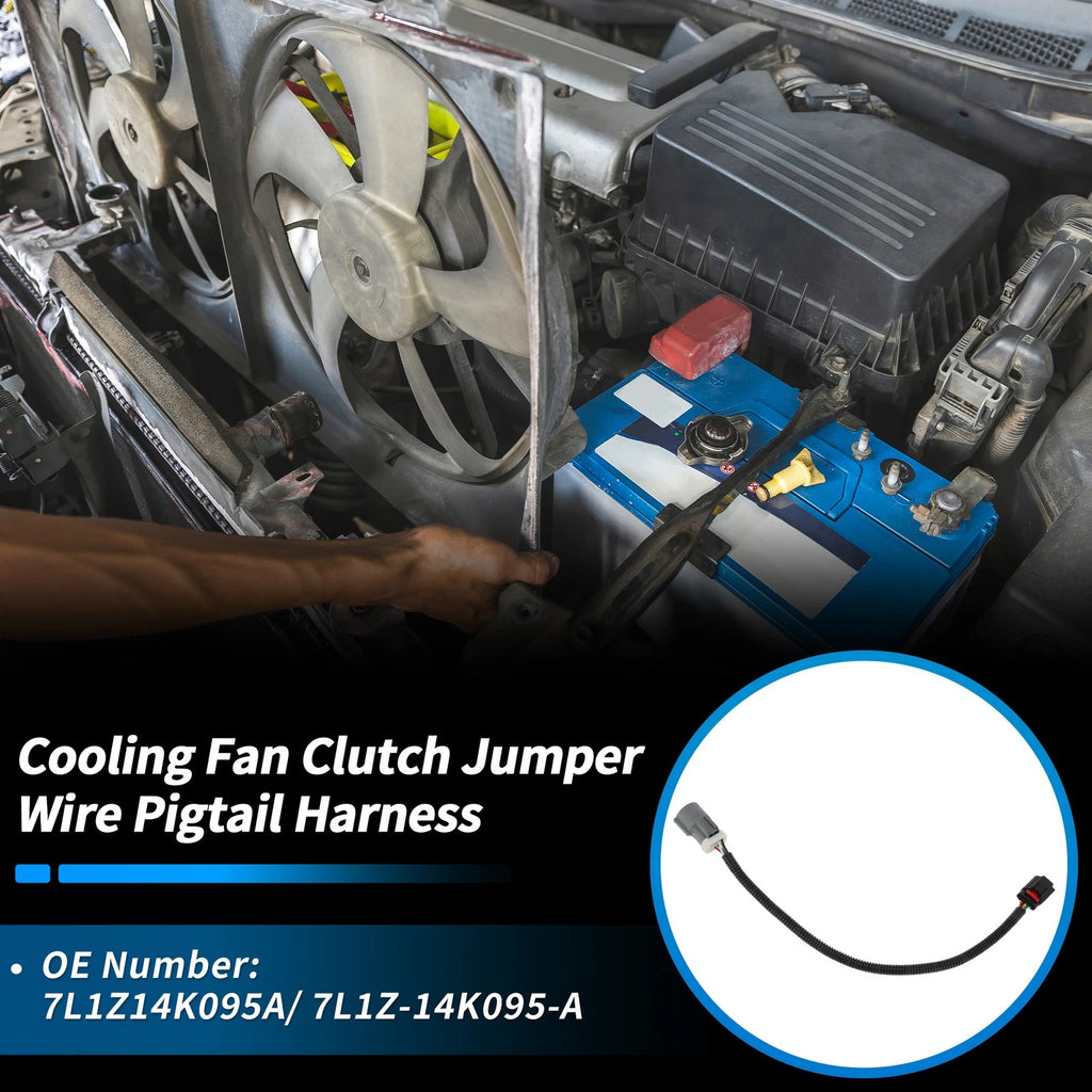 Cooling Fan Clutch Jumper Wire Pigtail Harness for Ford F150 (2004–2008)