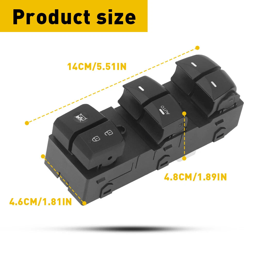 Set of 2 Left Driver Master Door Window Switches for Hyundai Elantra (2014–2016)