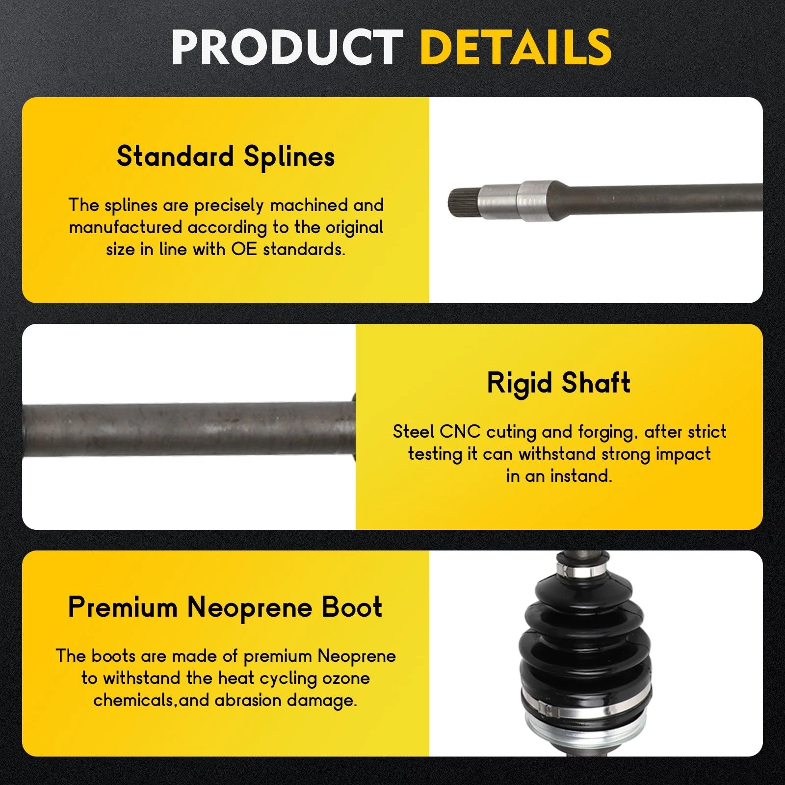 Front Passenger Side CV Axle Shaft for Lexus GS300 GS350 IS250 IS350
