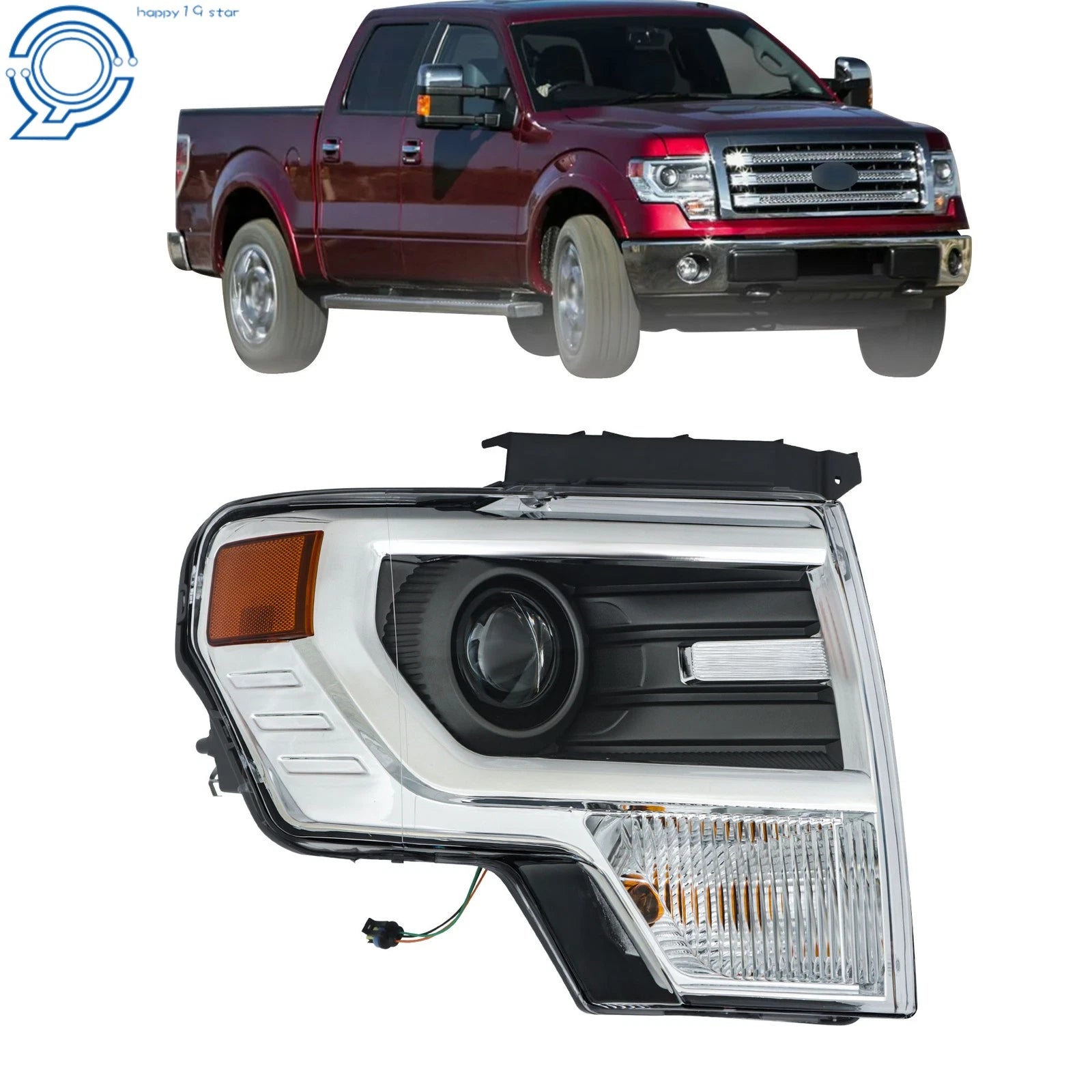D3S HID Projector Headlight Right for Ford F150 (2013–2014)