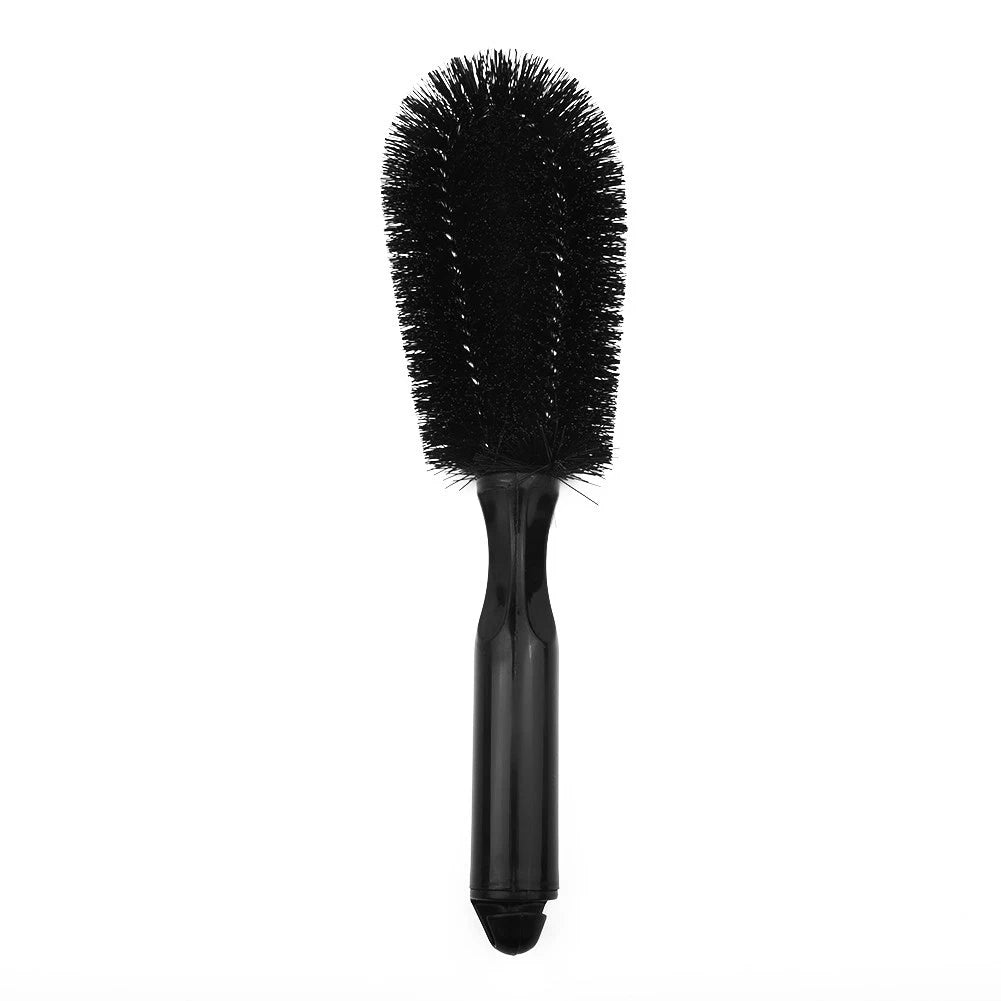 Alloy Wheel Brush for Car Cleaning with Soft Bristle Handle Grip