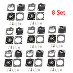 Set of 8 Carburetor Repair Kits for ZAMA RB-149, Jonsered CS2234, CS2238