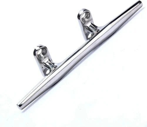 Set of 4 Stainless Steel 4-Inch Open Base Cleats for Marine Hardware