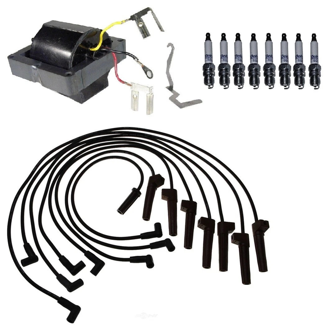 Ignition Wires & Spark Plugs Kit for GMC V3500, Chevy V30 (1990–1991)