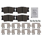 Set of 4 Rear Ceramic Brake Pads for Toyota Avalon (2008–2018), Matrix (2009–2013)