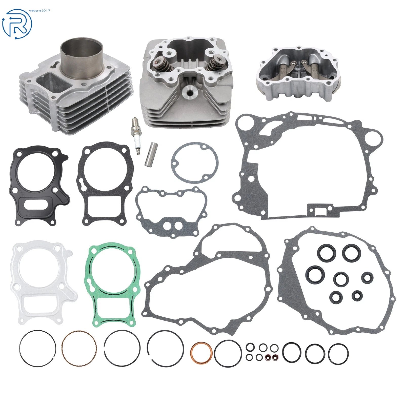 Cylinder Head Cover + Cylinder Sleeve + Overhaul Gasket for Honda SporTrax TRX250EX (2001–2006)