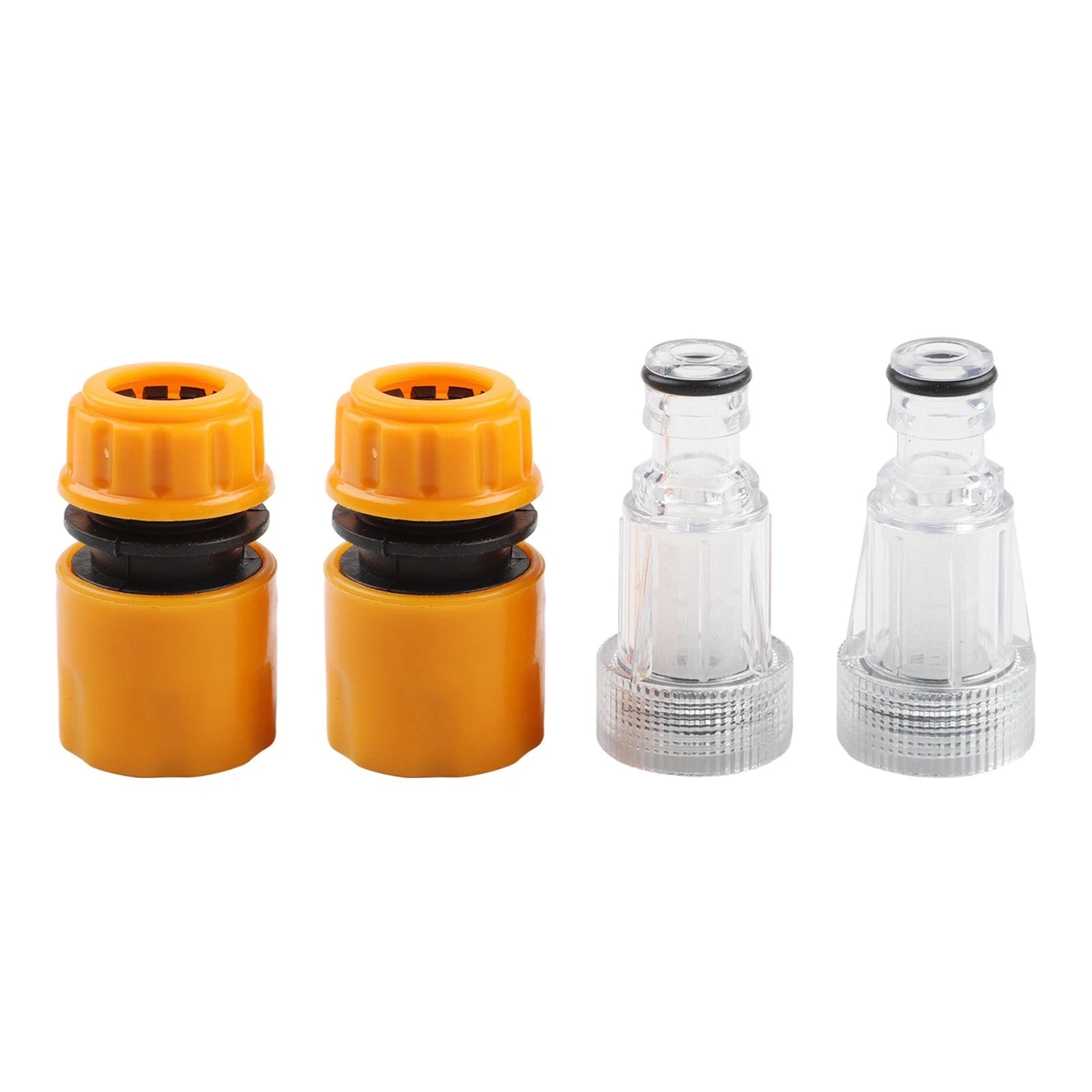 Water Pipe Fittings with Rubber Adapters for Car Wash Applications