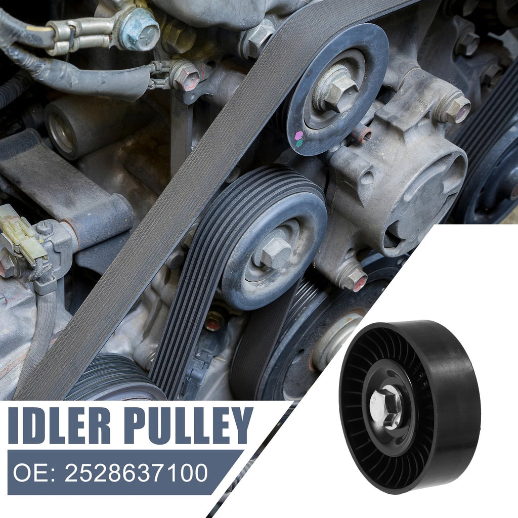 Drive Belt Idler Pulley 2528637100 for Hyundai Sonata (2002–2005)