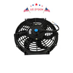 2X Electric Radiator Slim Cooling Fan 10" for Universal Fit (12V)