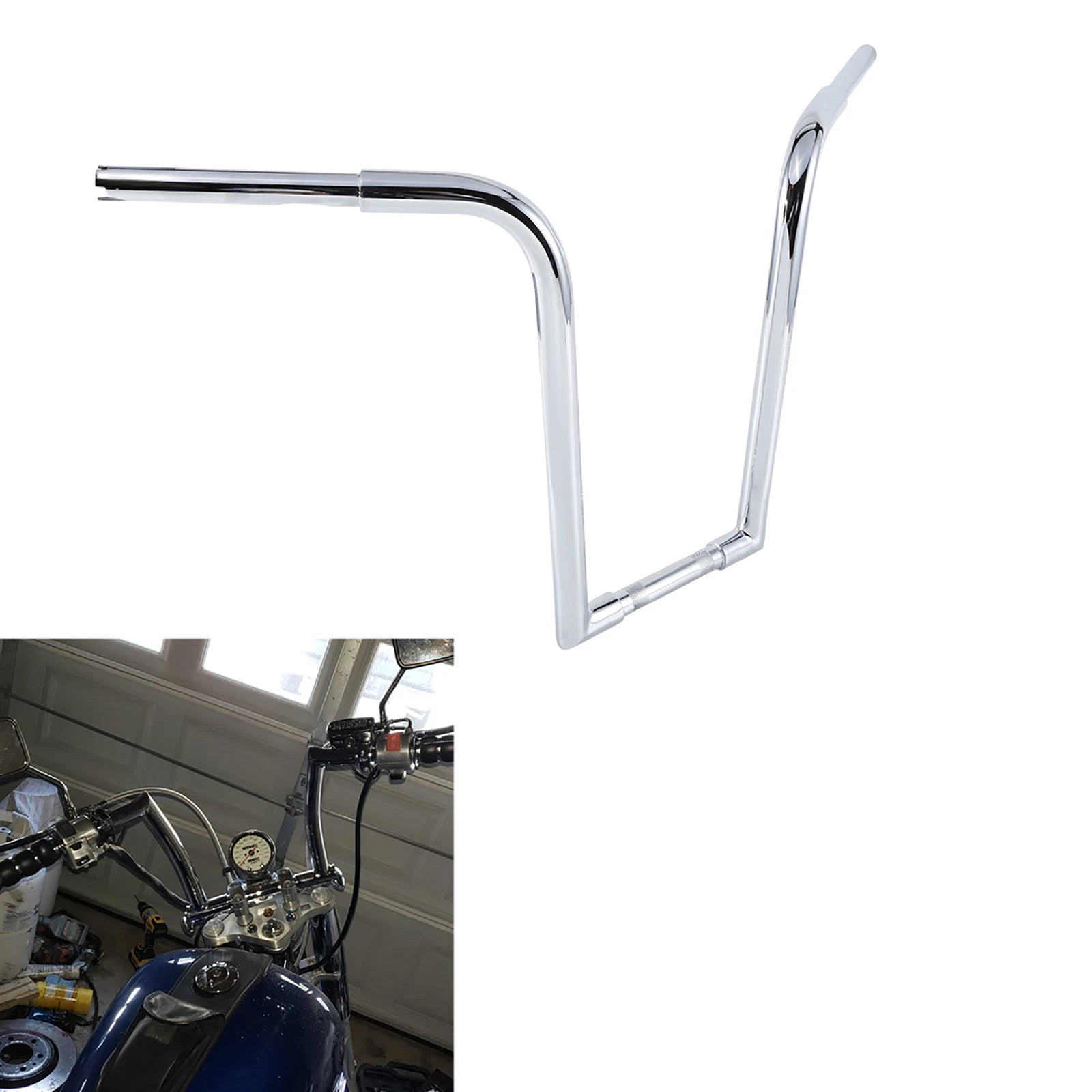 1 1/4" Ape Hanger 18" Handlebar for Harley Touring Sportster Softail Dyna