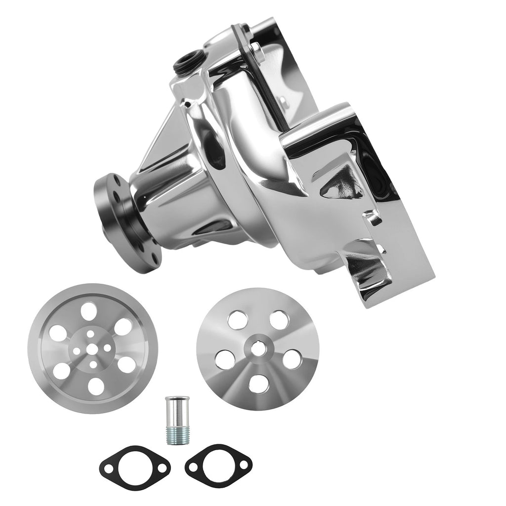 Chrome Water Pump Pulley Kit for Big Block Chevy 396-454 (1965-1990)
