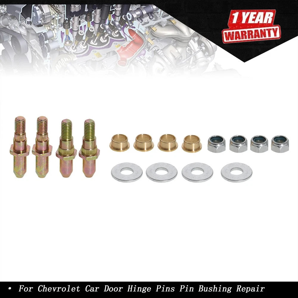 Door Hinge Pins and Bushing Kit for Chevy GMC Truck SUV