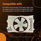 Cooling Fan Assembly for Toyota Matrix 1.8L (2003–2008) 167110D072 88971522