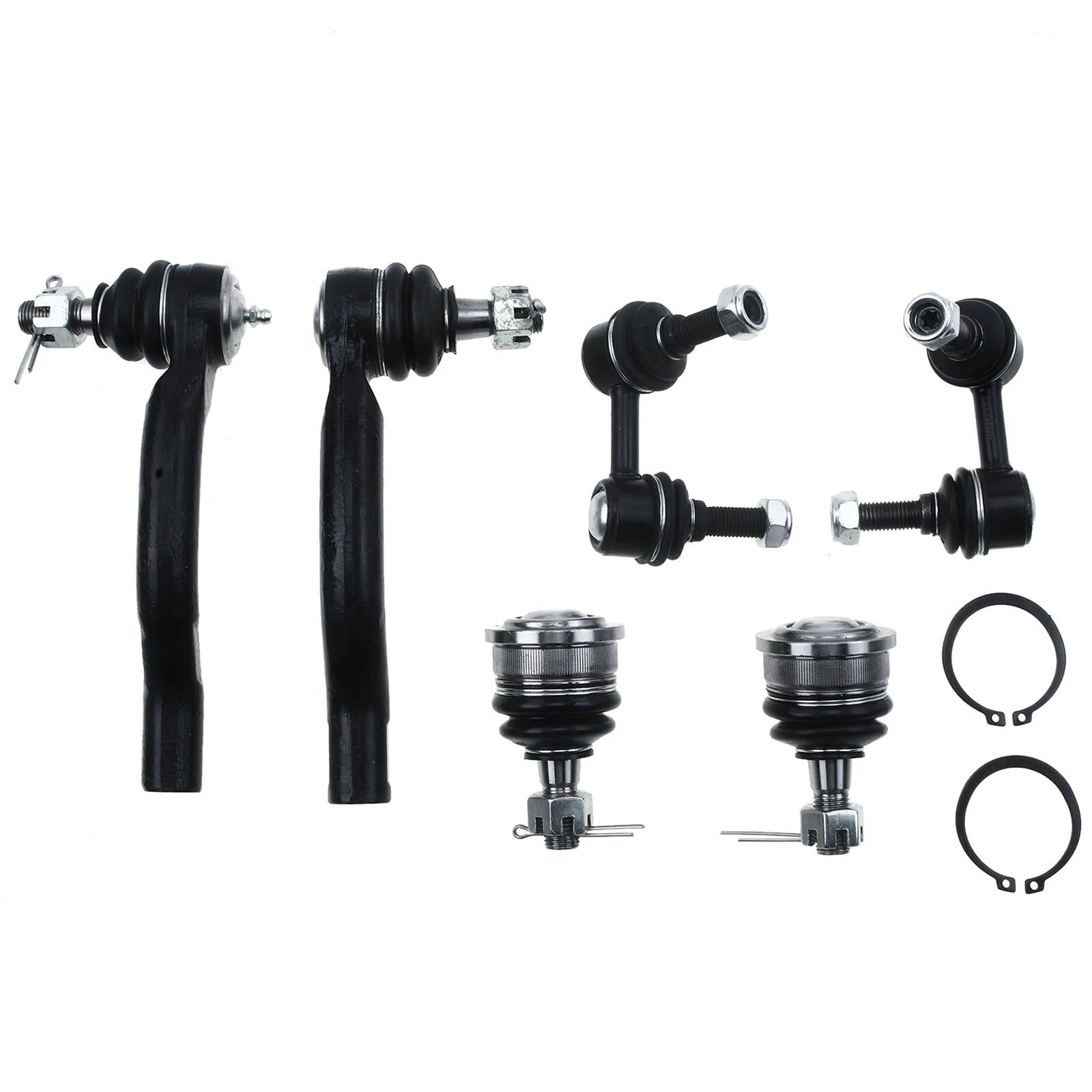 6X Front Ball Joints & Sway Bar Tie Rods for Nissan Frontier Pathfinder