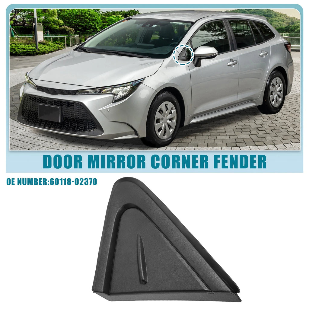 Front Left Door Mirror Corner Fender Triangle Cover for Toyota Corolla (2019–2021)