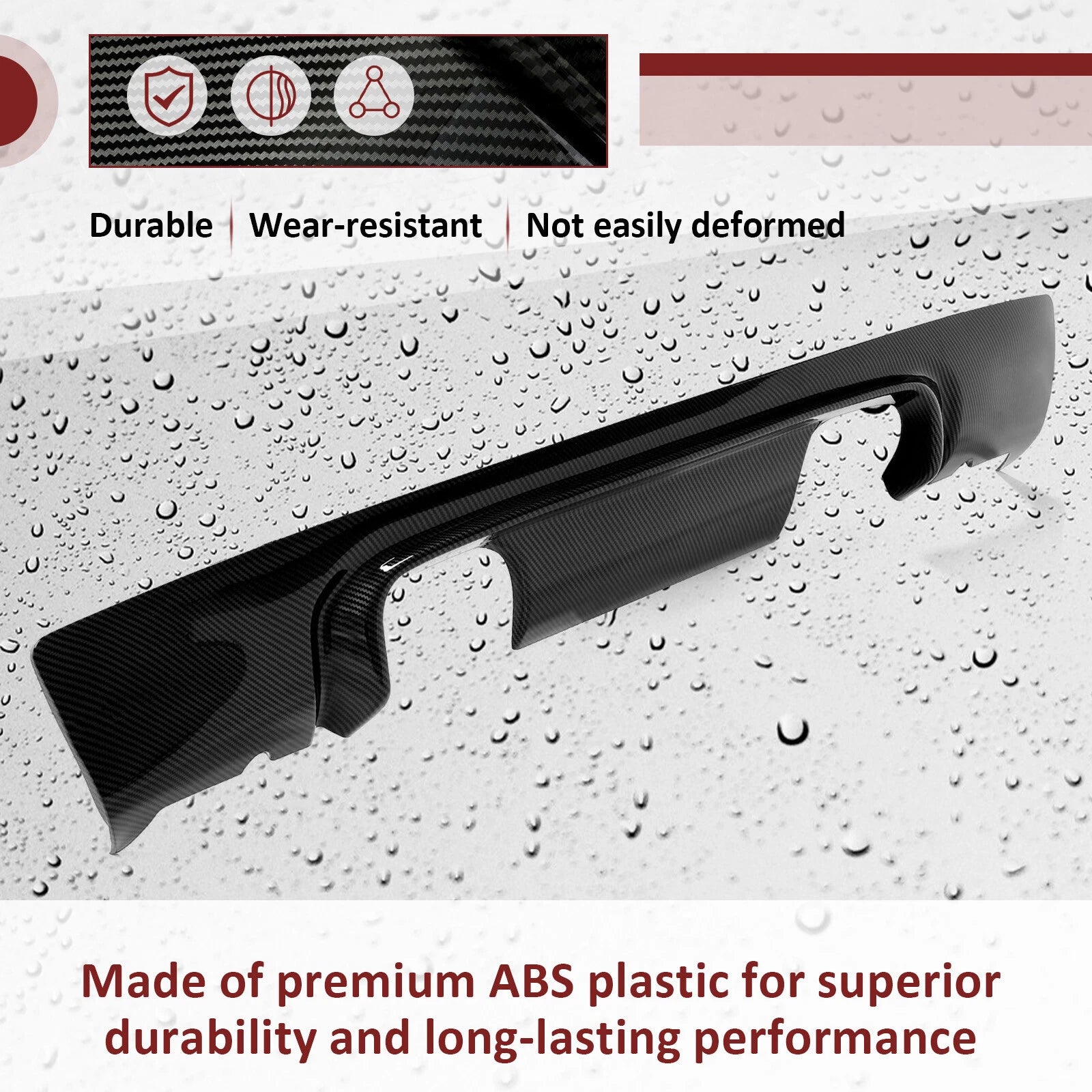 CSL Style Carbon Fiber Rear Bumper Diffuser for BMW E46 M3 (2001–2006)