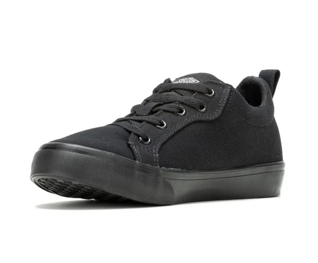 Torland Black Vintage Style Sneakers for Harley Davidson (D83497, Sz 7-9.5)