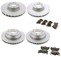 Front & Rear Brake Kit Disc Rotors with Textar Pads for Audi VW Porsche