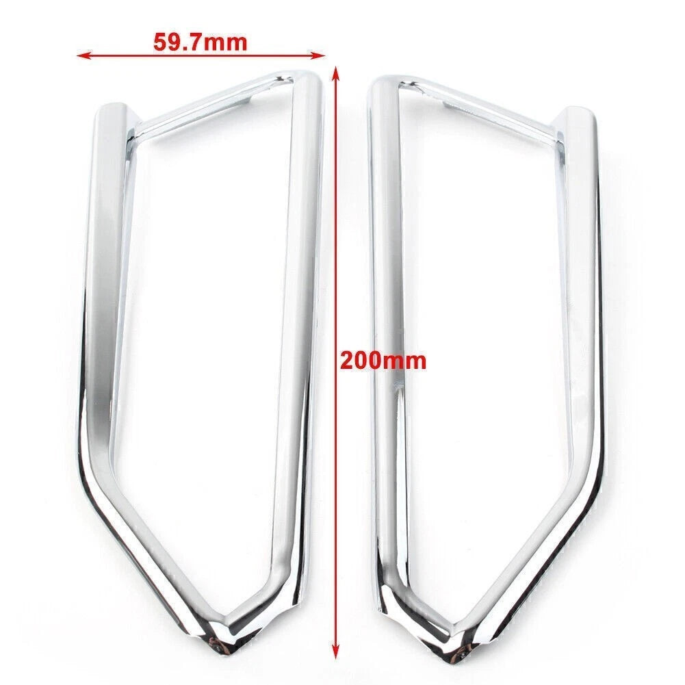Chrome Front Fog Light Eyebrow Trim for Honda Goldwing GL1800 (2018–2023)