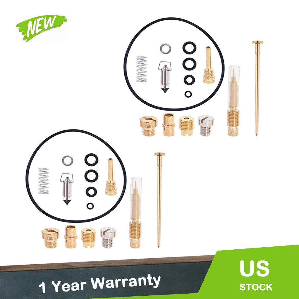 Set of 2 Carburetor Rebuild Kits for Kawasaki KZ440 LTD (1980–1983)