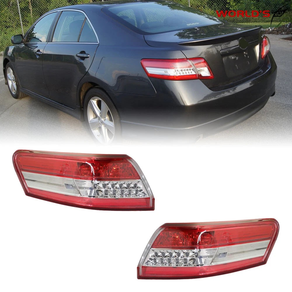 Set of 2 Red Rear Brake Tail Lights for Toyota Camry (2010–2011)