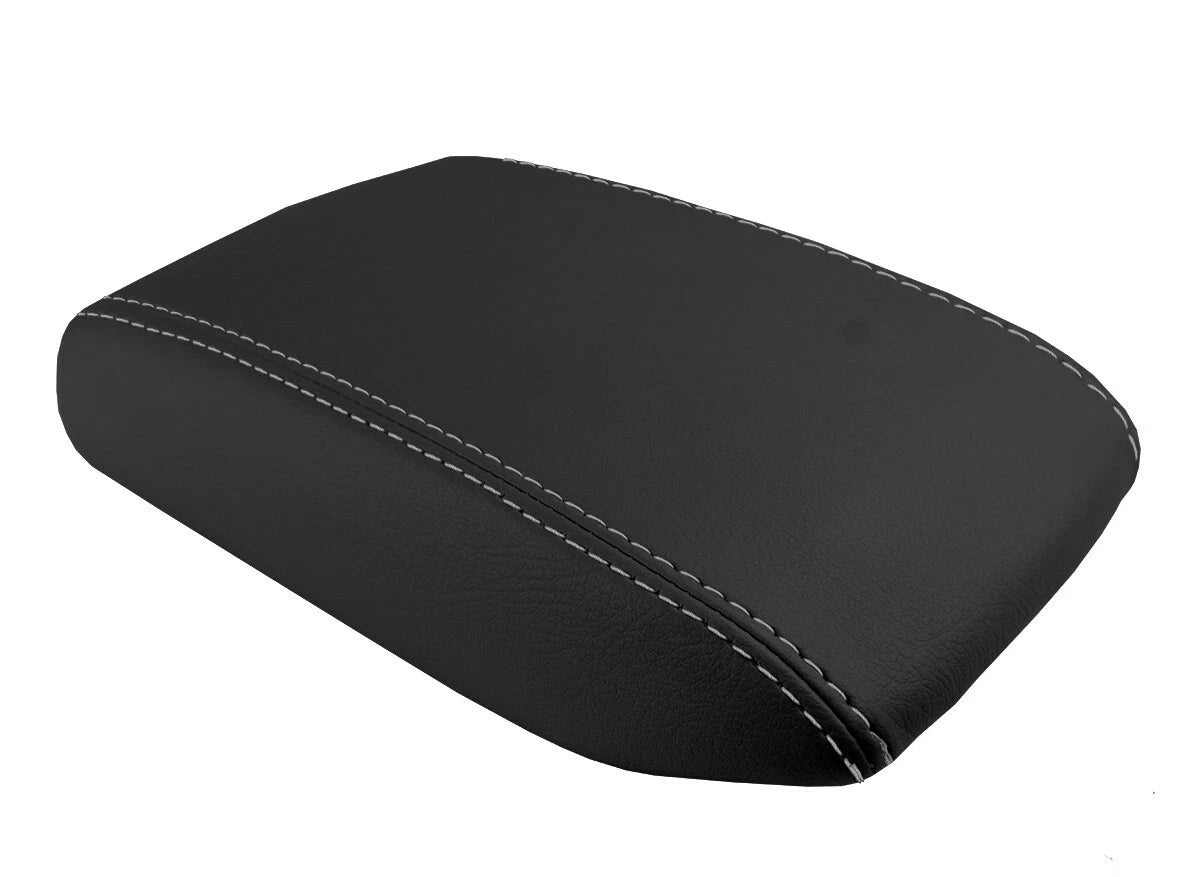 Leather Console Lid Armrest Cover for Toyota Camry (1997–2001) Gray Stitch
