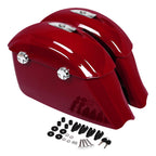 Red Saddlebag Electronic Latch Lid for Indian Chieftain Chief (2014–2020)