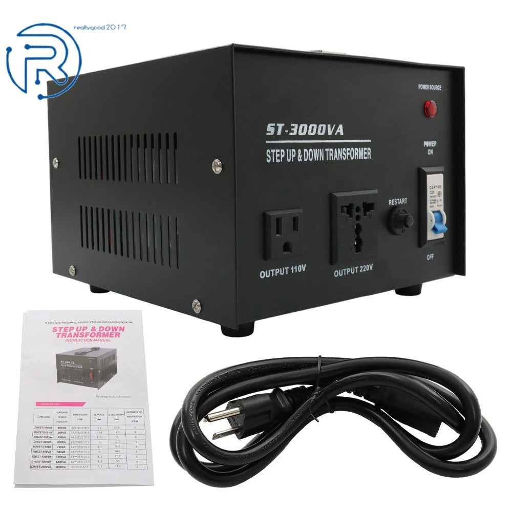 3000W Voltage Converter Transformer for 110V to 220V/220V to 110V