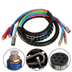 3X Air Line Hose Assemblies for Semi Truck Tractor Trailer (15')