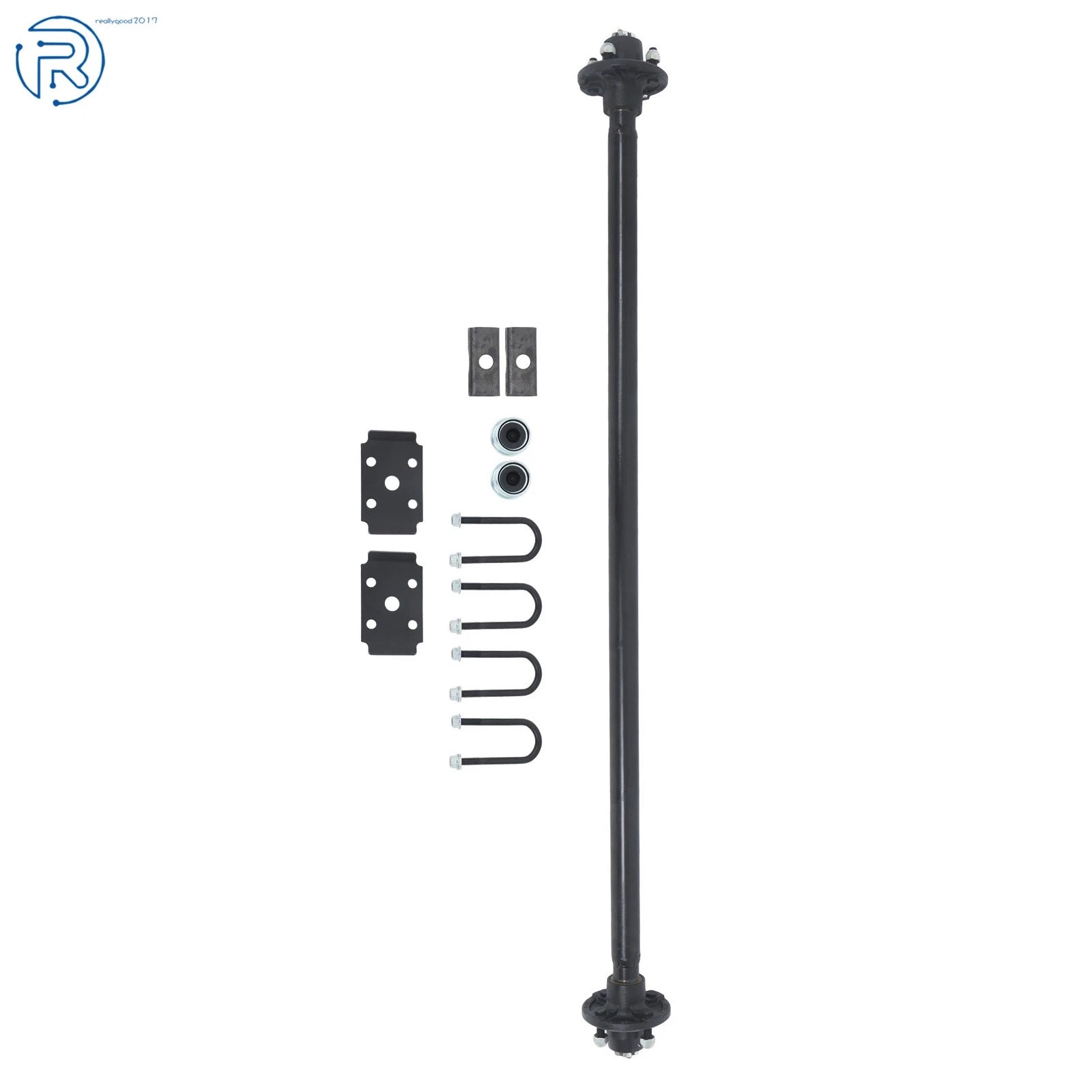 2000 lbs Idler Trailer Axle for Boat RV (4 Lug, 4" ID, 57" Hub Face)