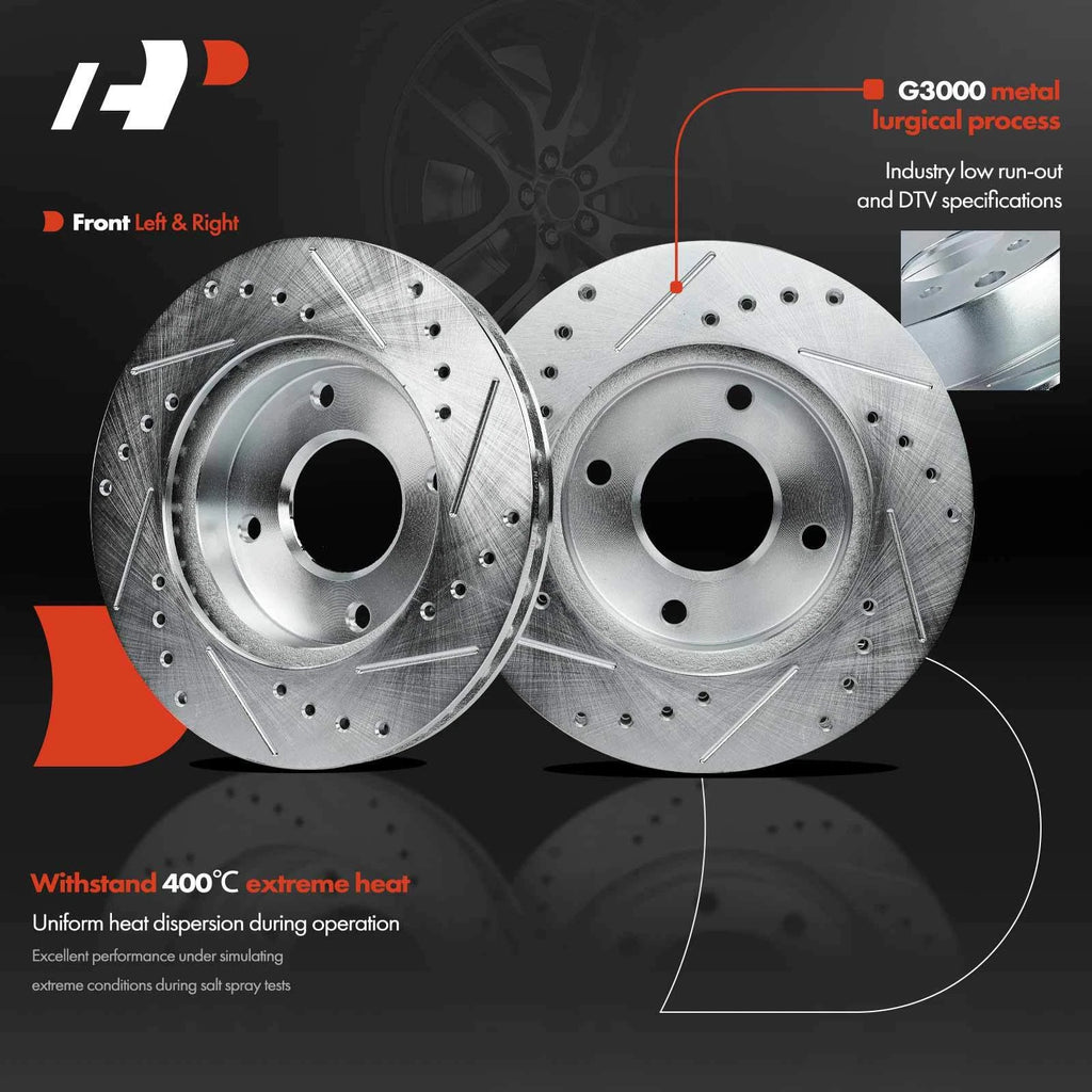 Front Drilled Brake Rotors for Nissan Sentra (2000-2006)