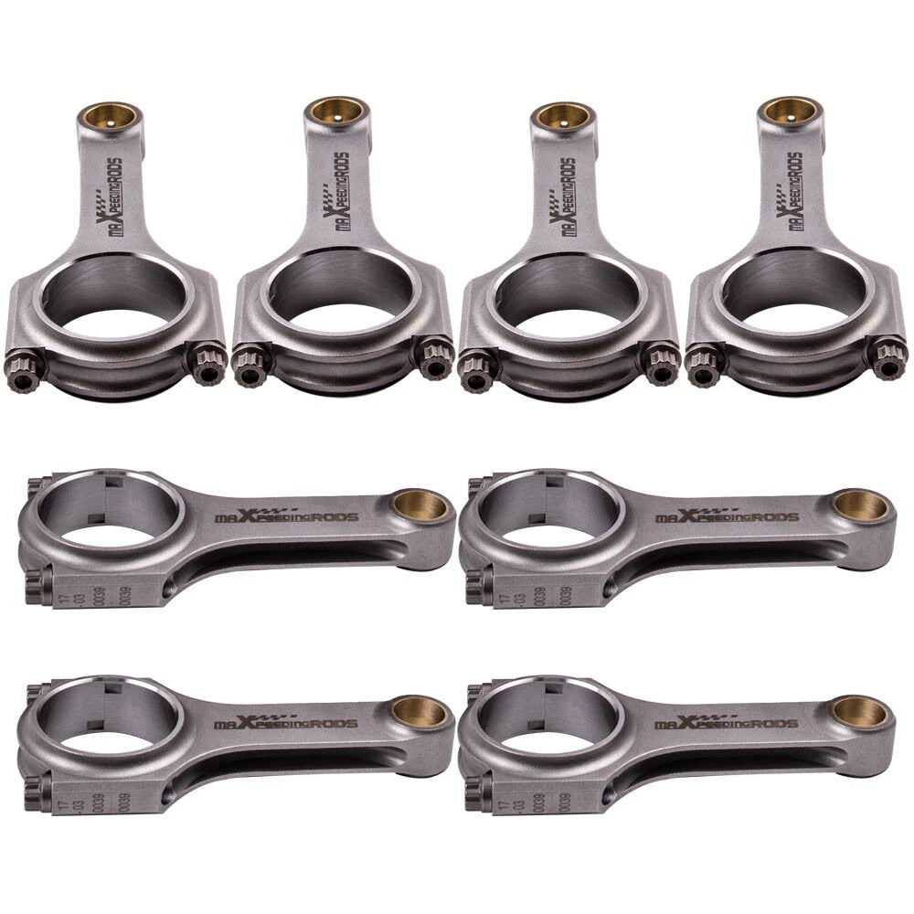 8x H-Beam Connecting Rods for Chevy Small Block SBC (6.000" 2.100" .927") ARP