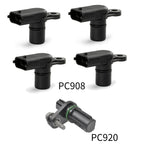 Set of 4 Camshaft Position Sensors & 1 Crankshaft Position Sensor for Buick Cadillac
