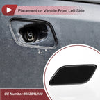 Front Left Washer Nozzle Cover Cap for Subaru Outback (2010–2018) Black